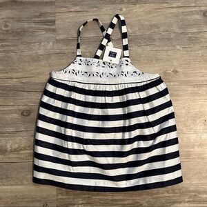 Janie and Jack top shirt size 10 stripe nautical cruise